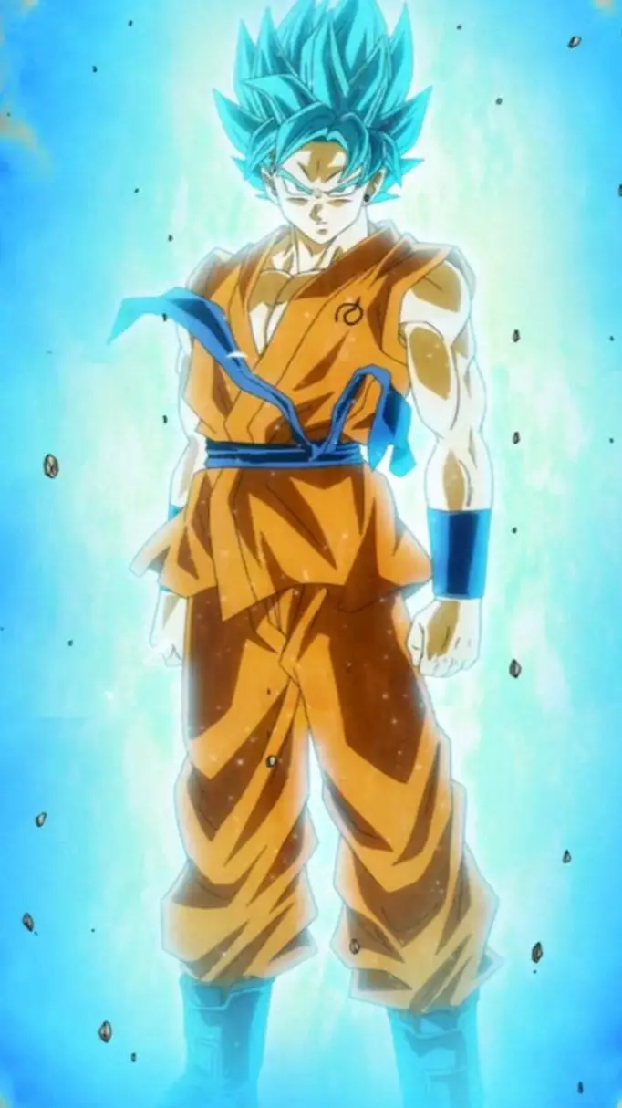 ai character: Goku ssj god ssj background
