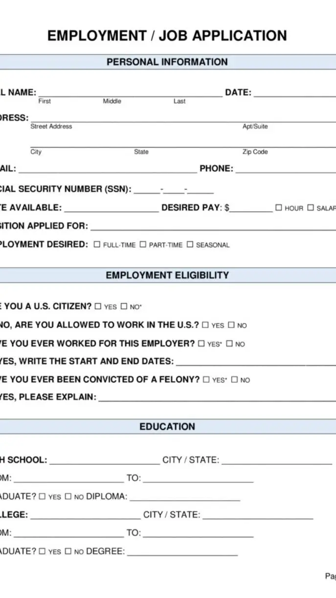 ai character: Job Application background