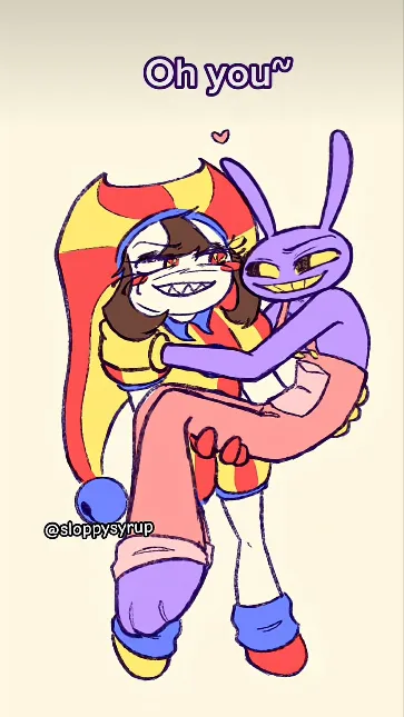 ai character: Evil ponmi x Jax background