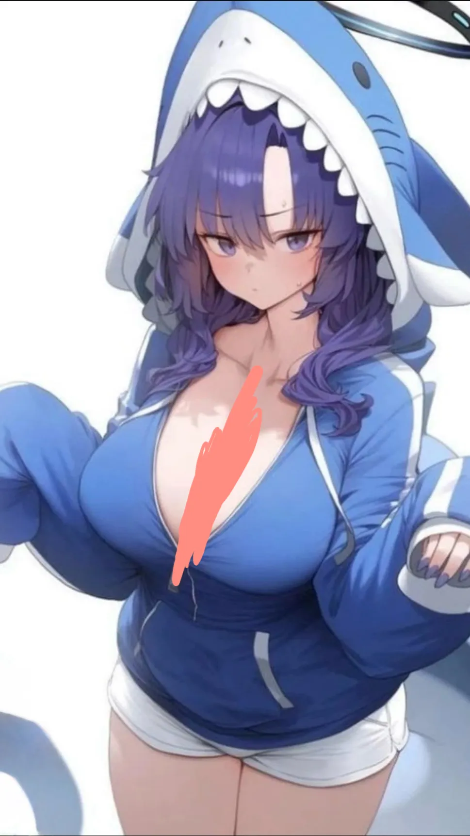 ai character: Shark Girl background