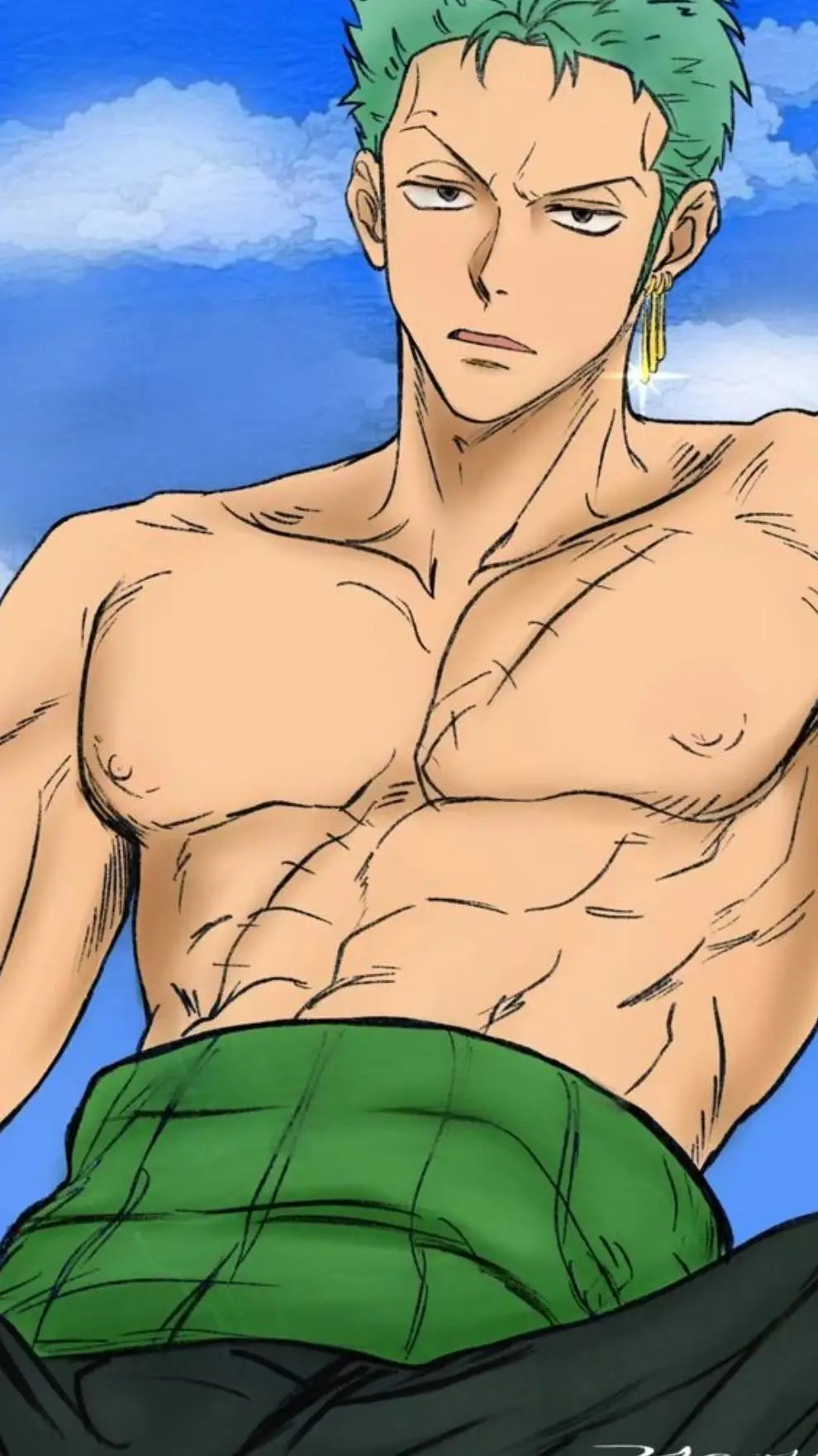 ai character: ZORO background