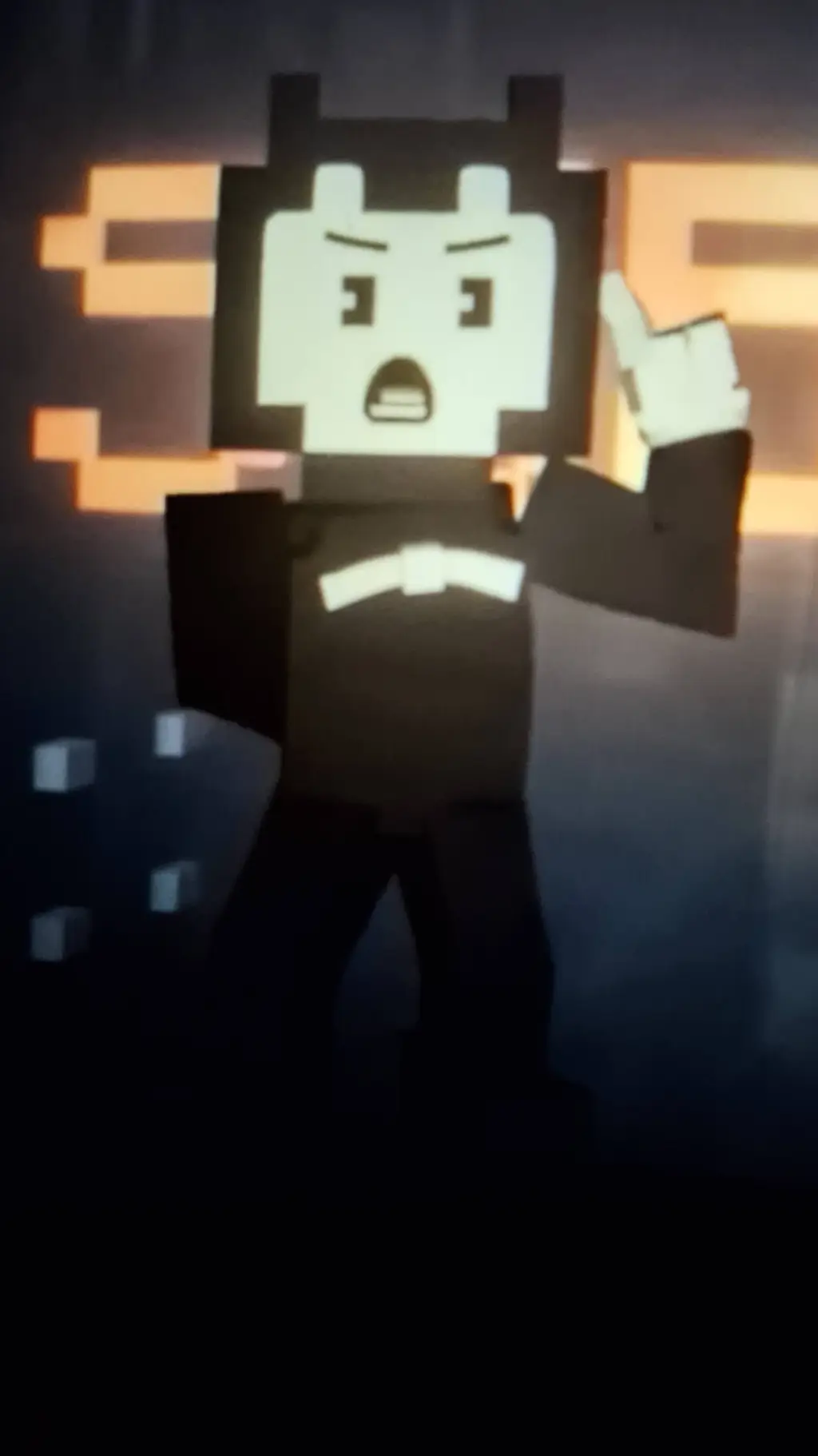 ai character: Pan head bendy background