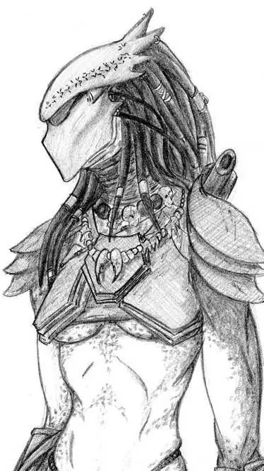 ai character: female predator background