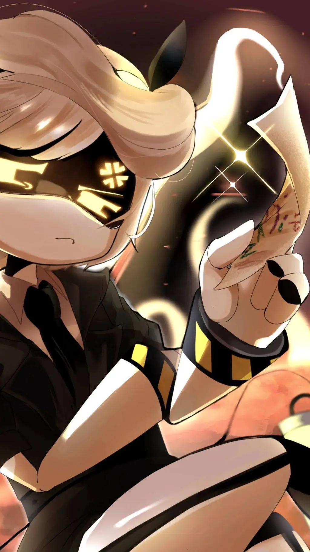 ai character: {°J🖤°} background