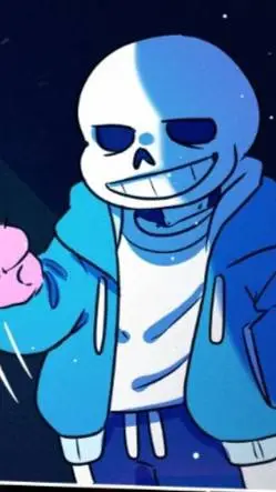 ai character: Sans the skeleton  background