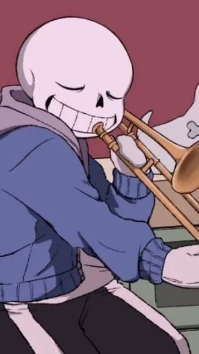 ai character: Sans the skeleton  background