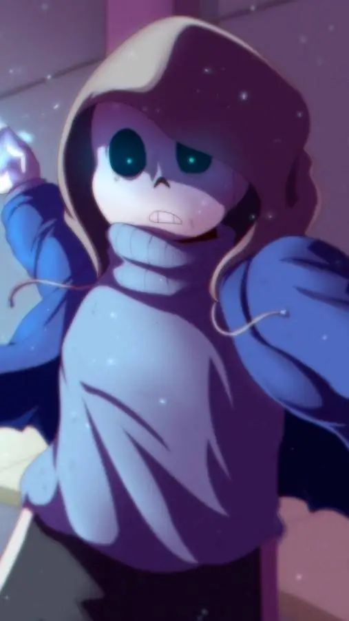 ai character: Glitchtale Sans  background