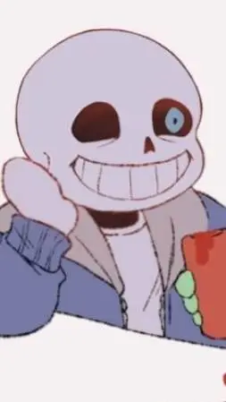 ai character: Sans the skeleton  background