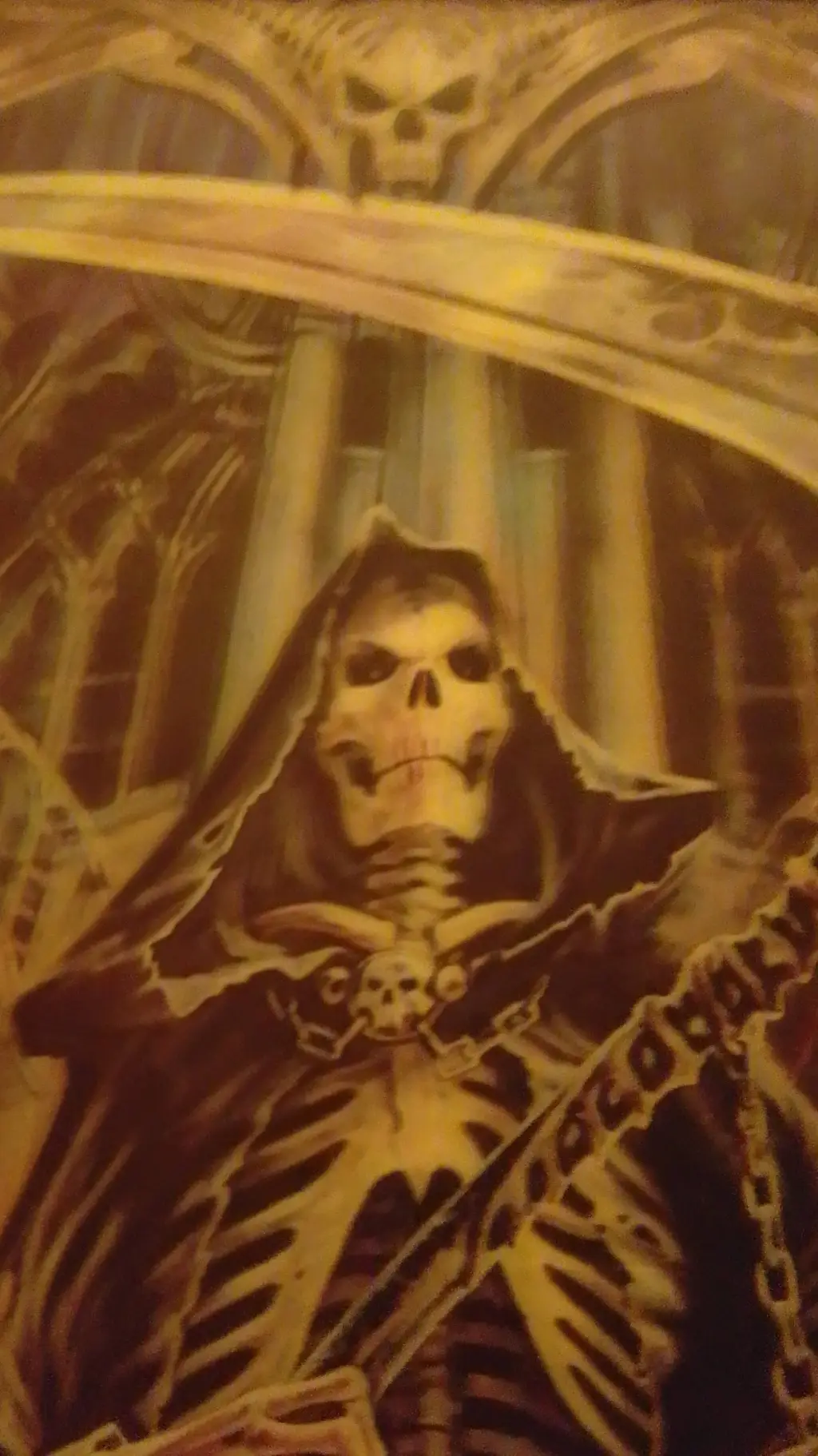 ai character: GRIM REAPER  background