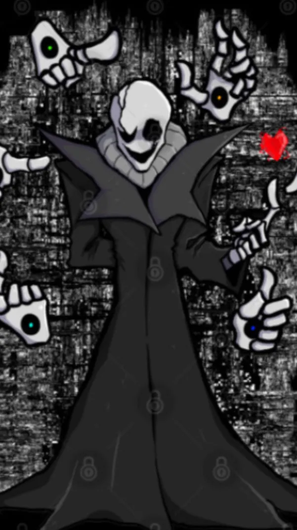 ai character: W.D Gaster background