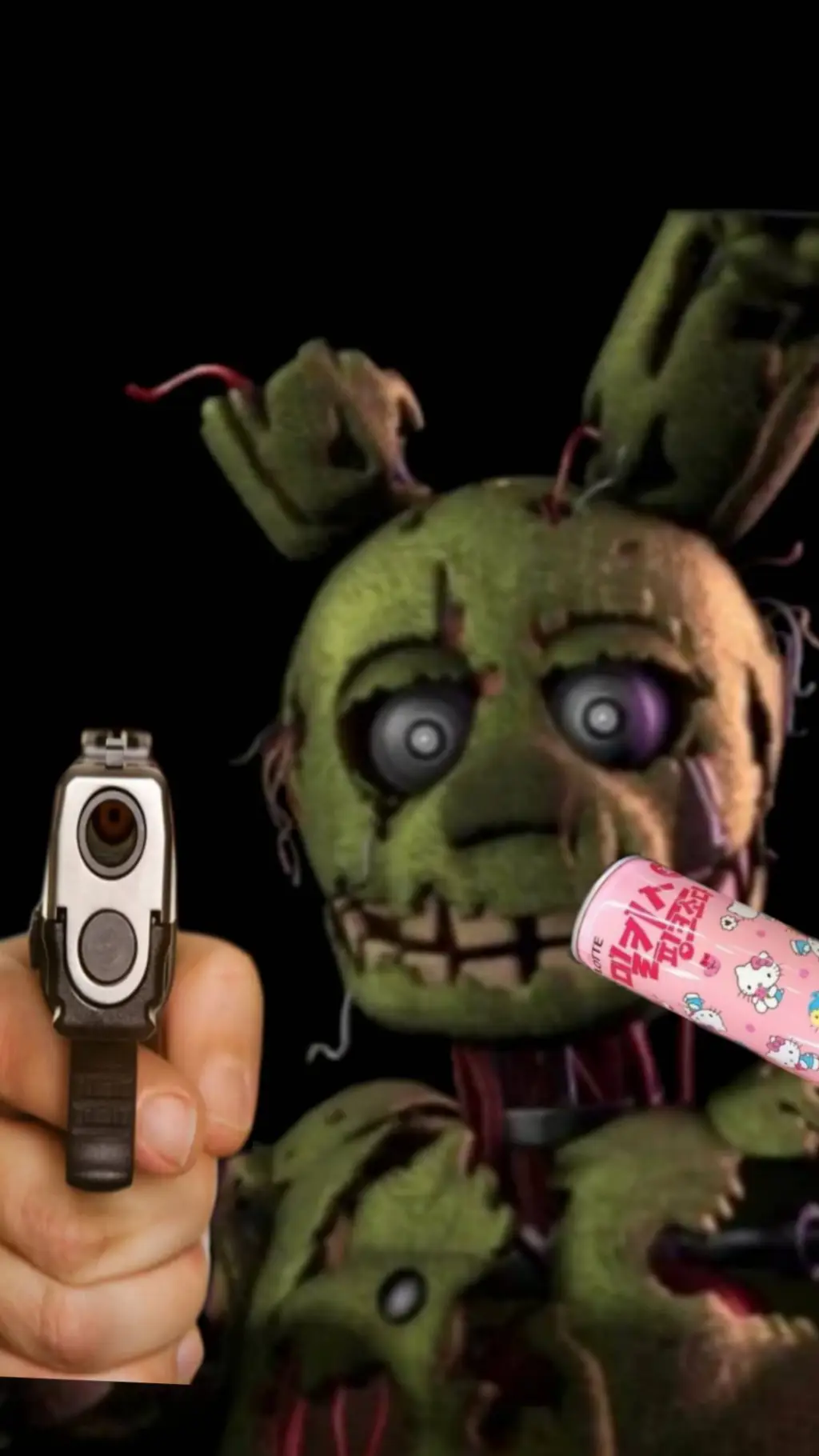 ai character: SPRINGTRAP.. background