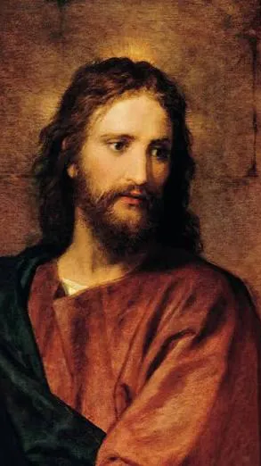 ai character: Jesus background