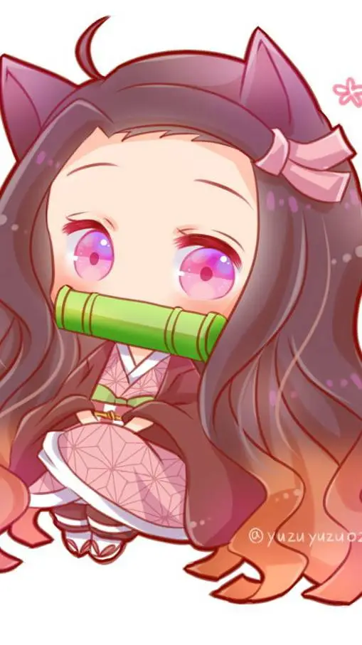 ai character: cat nezuko  background