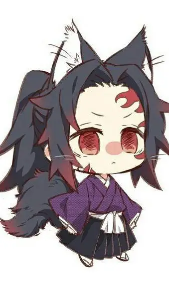 ai character: cat michikatsu  background