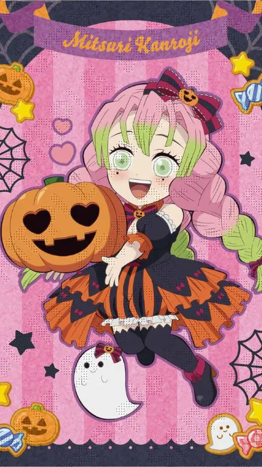 ai character: mitsuri kanroji  background