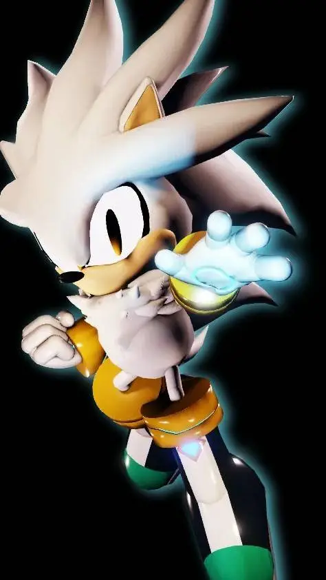 ai character: silver  background