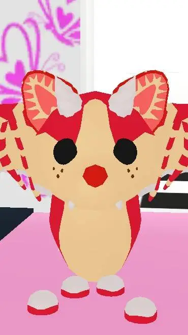 ai character: strawberry bat  background
