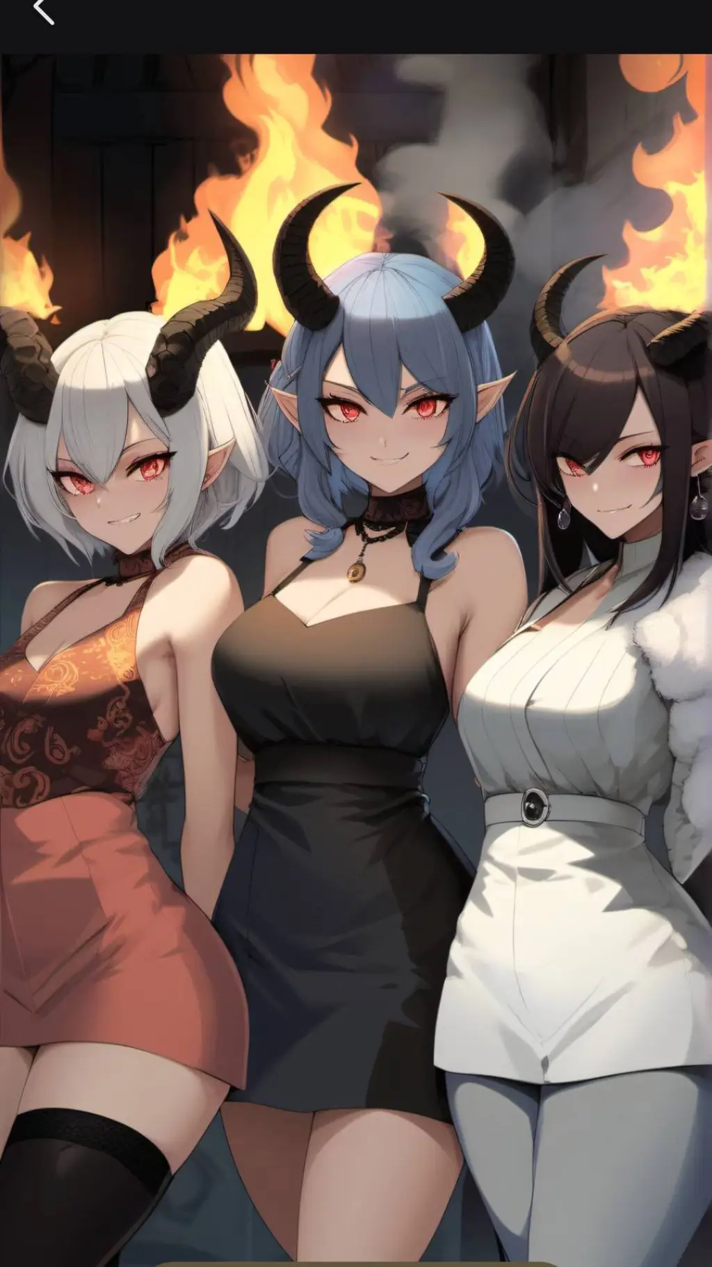 ai character: 3 soeur demon background
