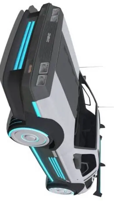 ai character: DMC DeLorean NE background