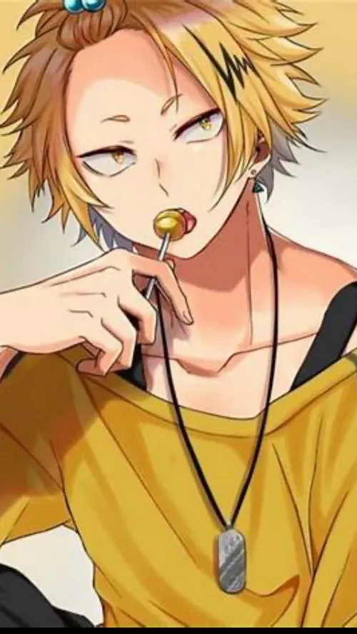 ai character: Denki Kaminari  background