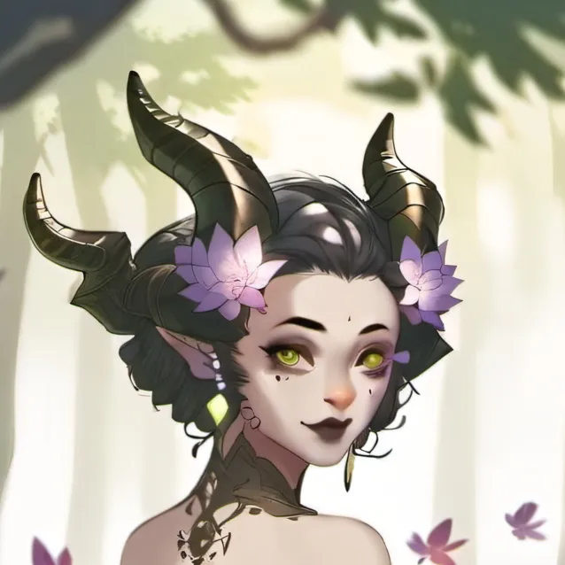 chat with ai character: nature demon girl