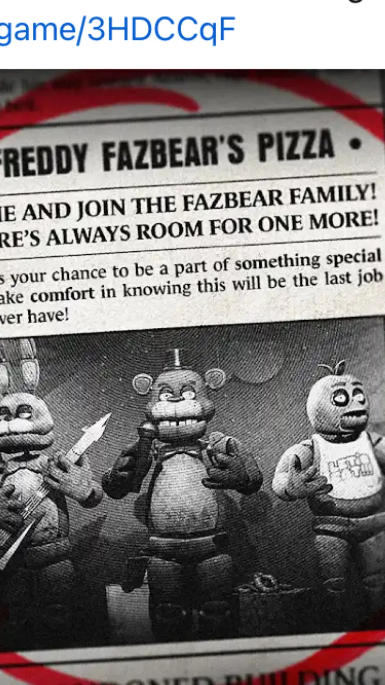 ai character: Fnaf movie 2  background