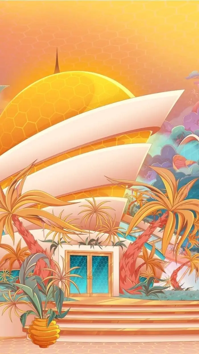 ai character: hh at Bee's party background