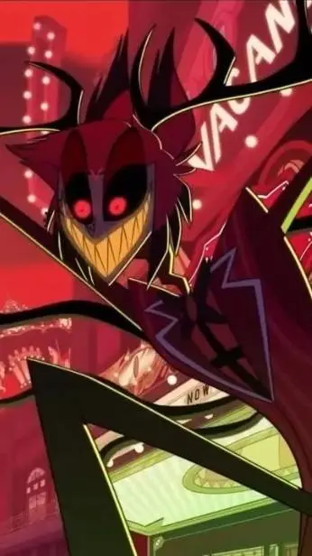 ai character: Alastor Demon Form background