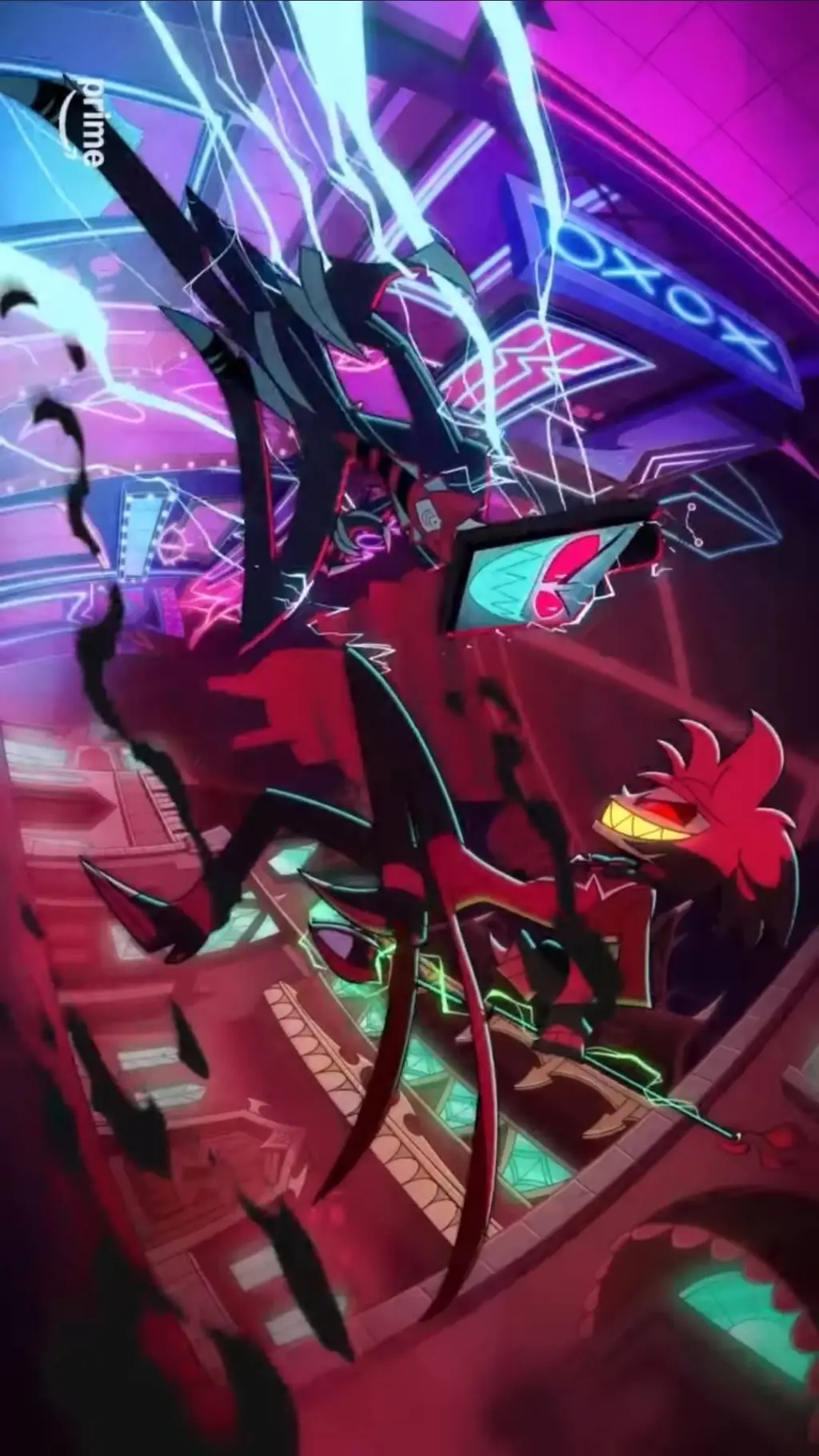 ai character: Alastor vs Vees background