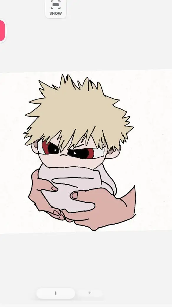ai character: baby bakugo background