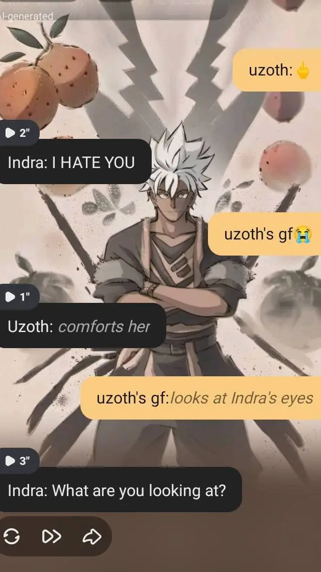 ai character: i like jjk background