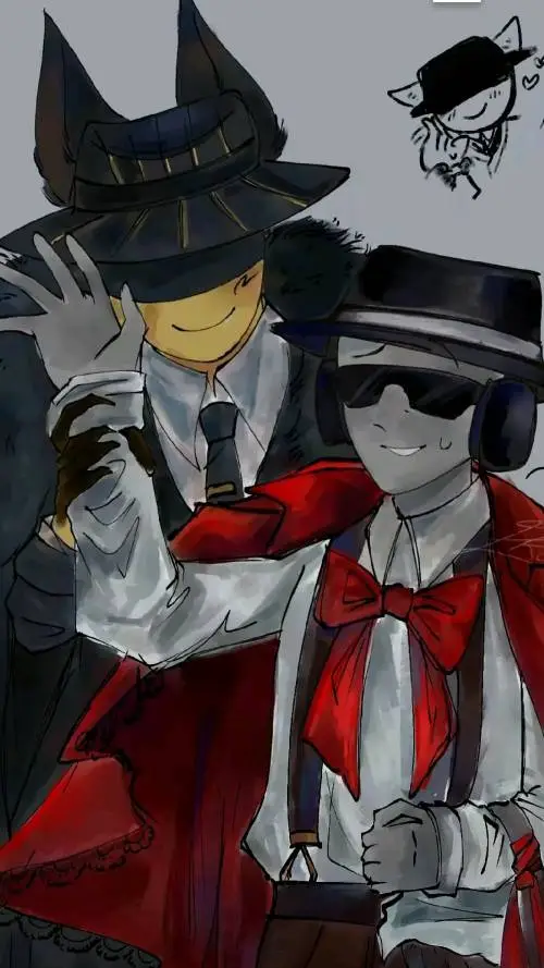 ai character: Doublefedora background