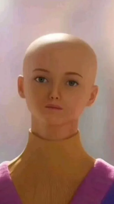 ai character: Bald Mystery background