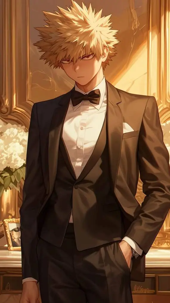 ai character: Katsuki Bakugo background