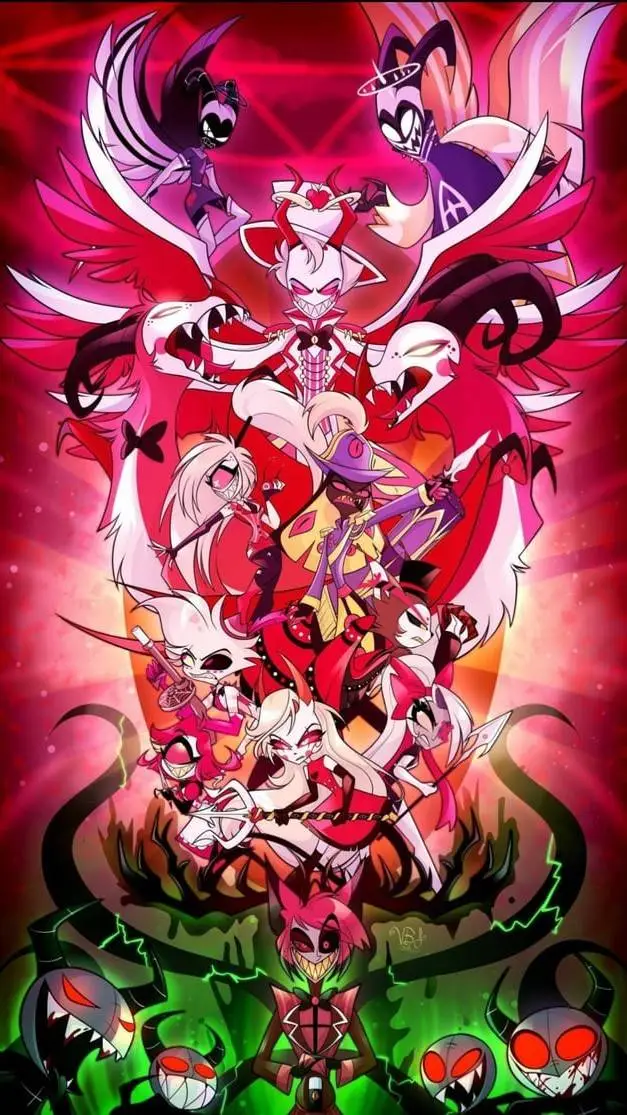 ai character: hazbin hotel but.. background