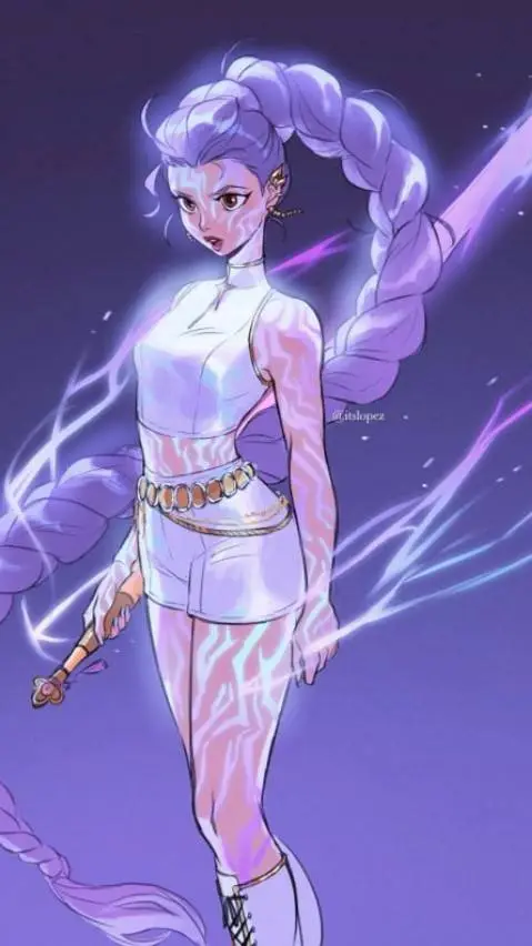 ai character: kpop demon hunters background