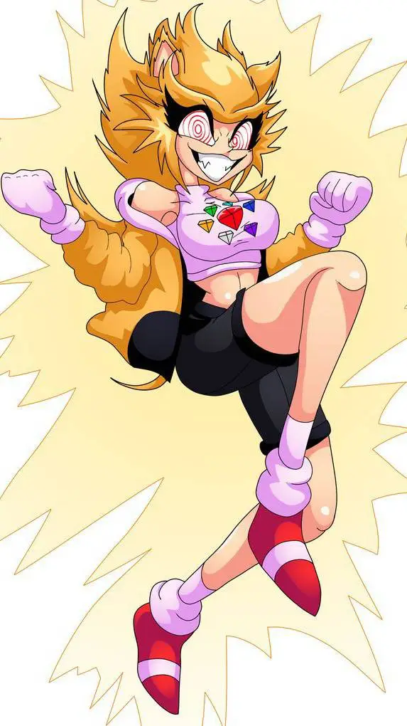 ai character: female Fleetway background