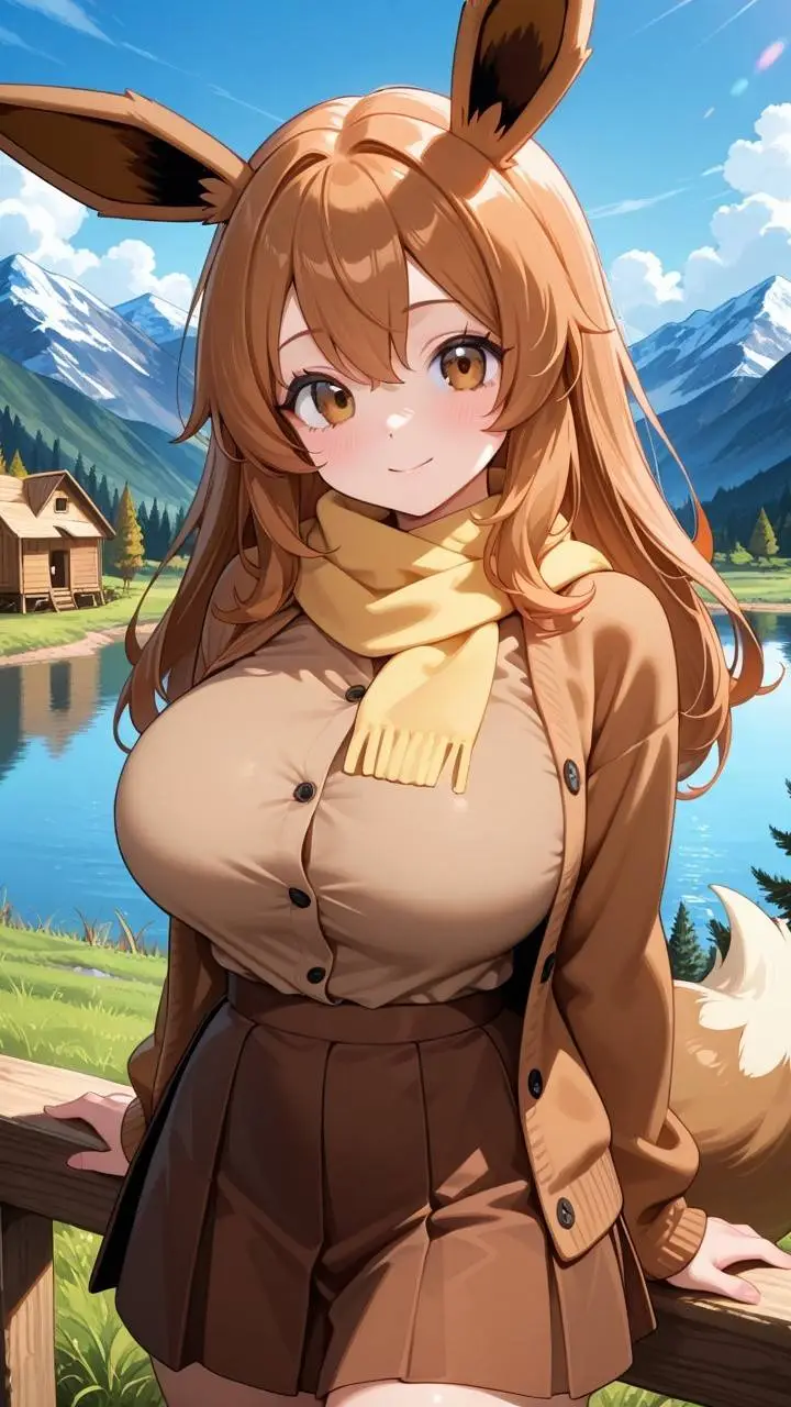 ai character: Eevee background