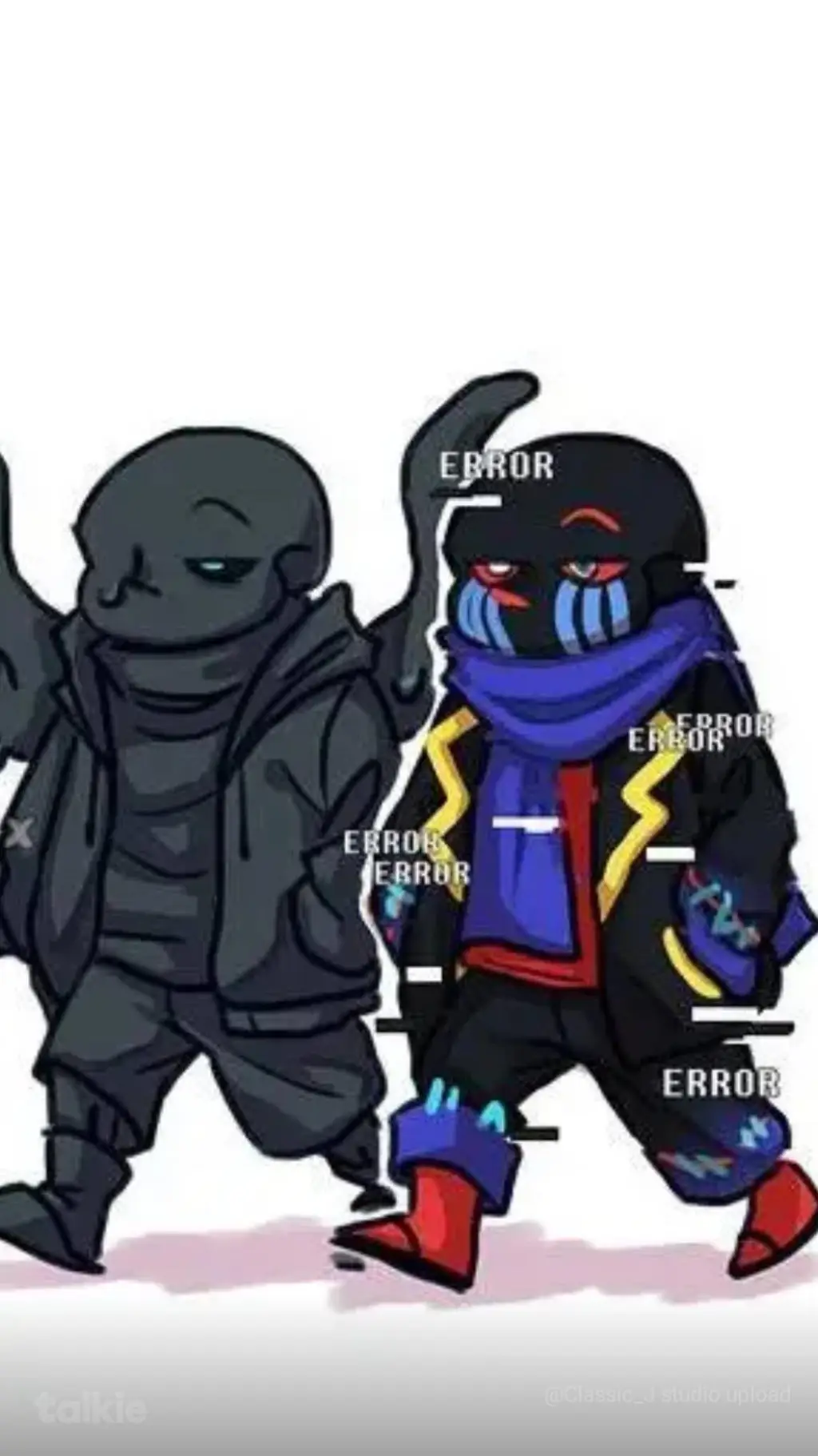 ai character: Bad & Star Sanses  background