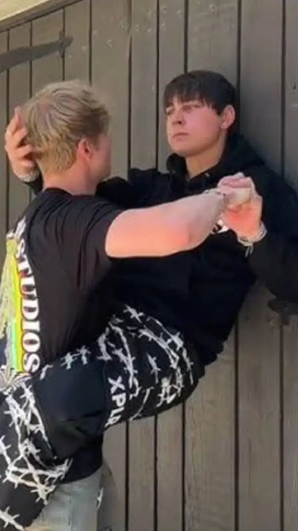 ai character: Sam and Colby  background