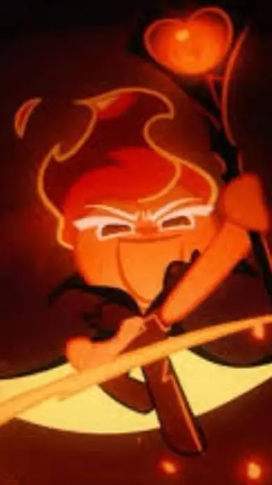 ai character: Fire Spirit Cookie background