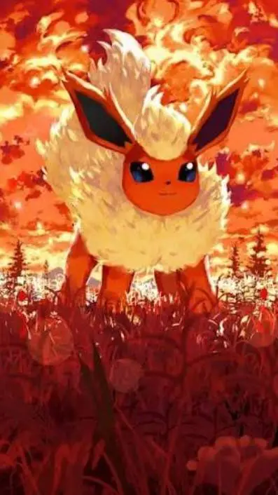 ai character: Flareon  background
