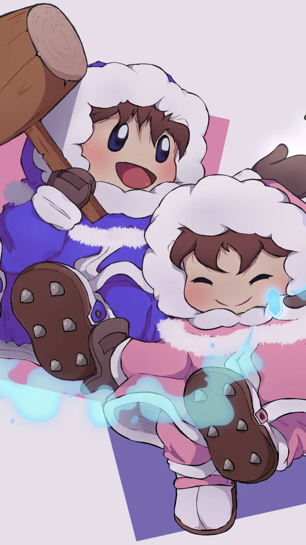 ai character: Ice Climbers background
