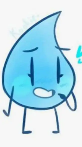 ai character: tear drop background