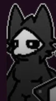 ai character: female latex wolf  background