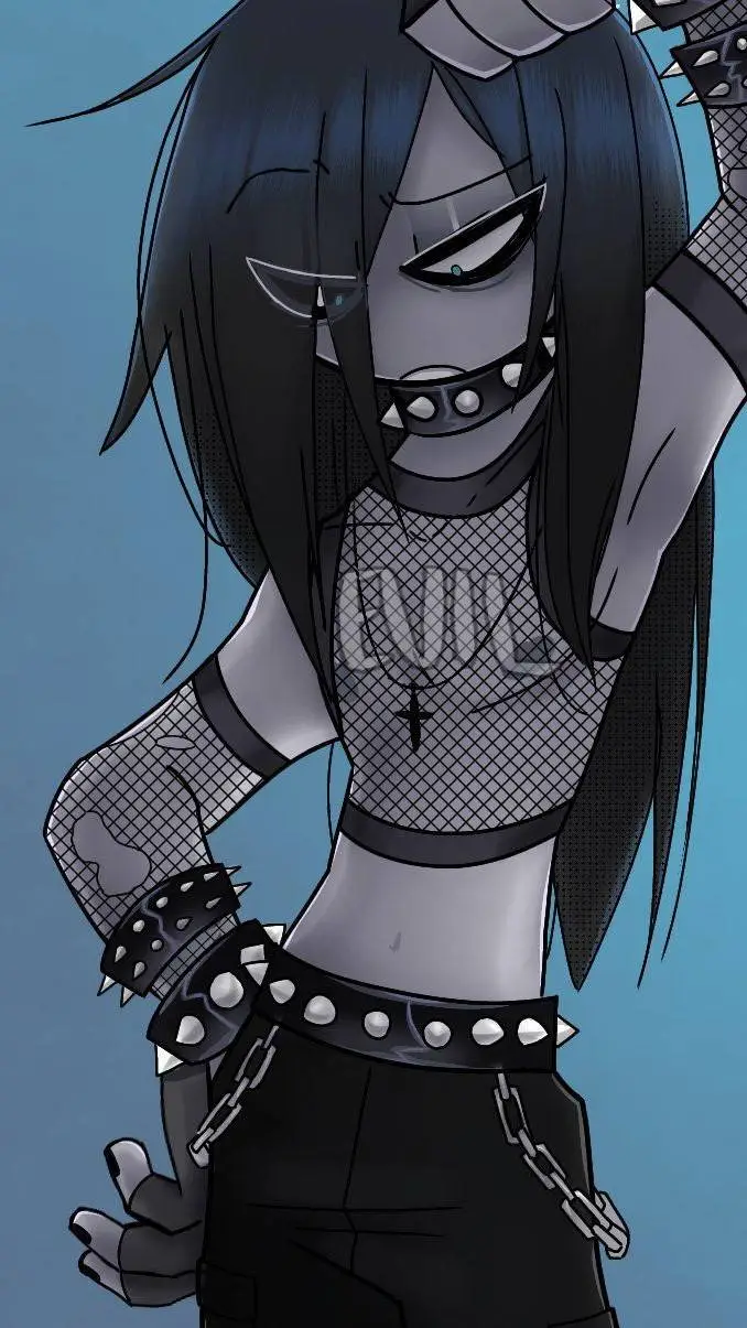 ai character: emo peter🖤🖤 background