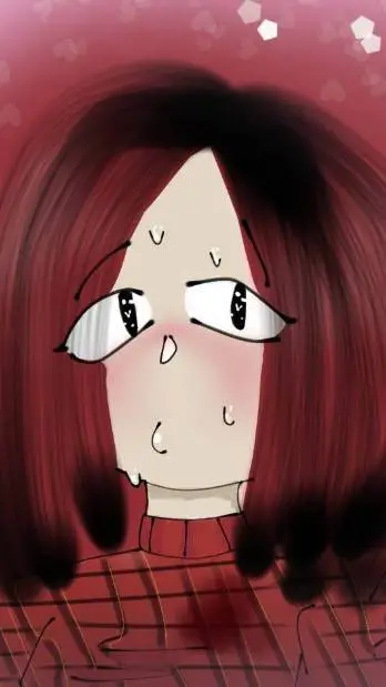 ai character: amber my oc again! background