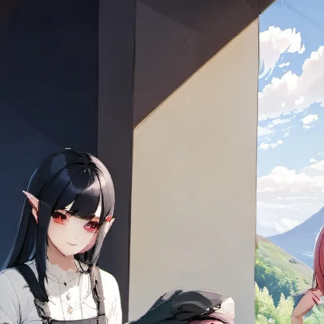 chat with ai character: four popular girls
