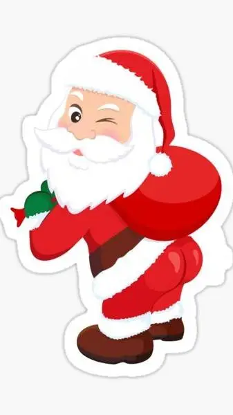 ai character: Santa Claus  background