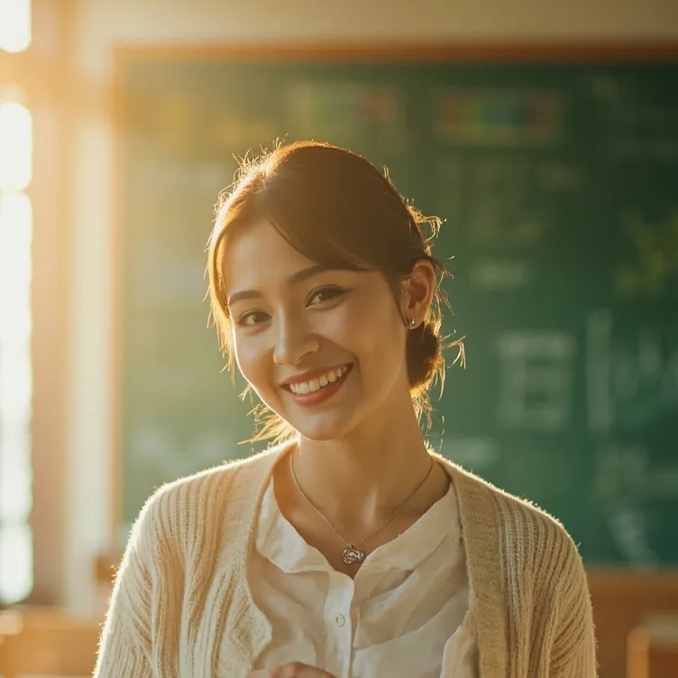 chat with ai character: New teacher (YOU!)